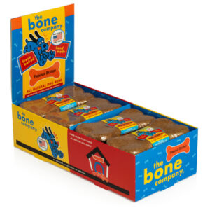 The Bone Company Original Peanut Butter Flavored Dog Bone 1.2oz 20ct